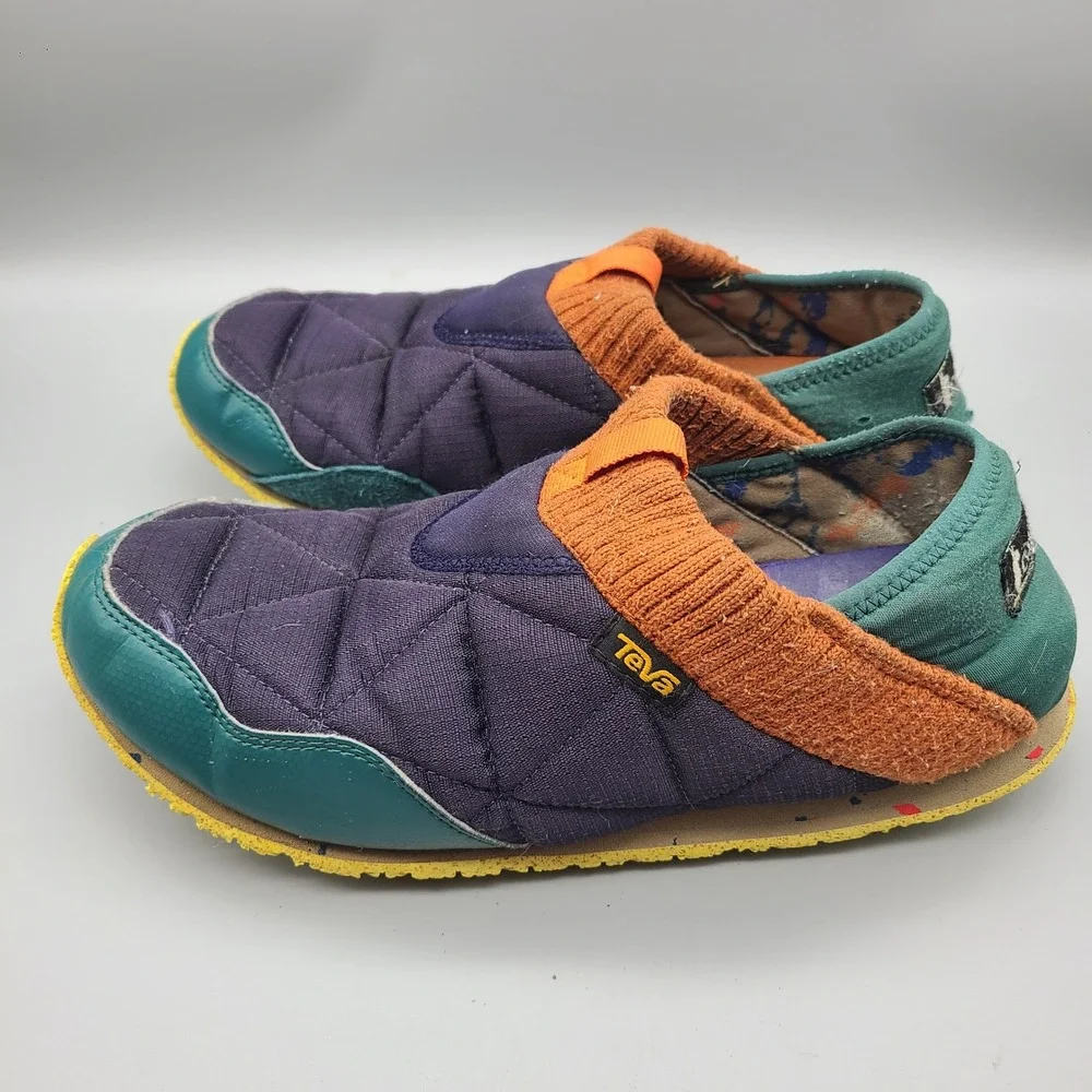 Teva Purple Green Orange Slip-On Loafers